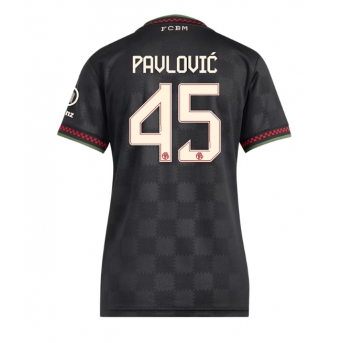 Billige Fotballdrakt Bayern Munich Aleksandar Pavlovic #45 Replika Tredjedrakt Dame 2025-26 Kortermet